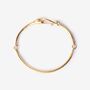 Ouroboros Snake Gold Plated Bracelet, thumbnail 4 of 5