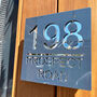Modern Square House Address Door Sign, thumbnail 3 of 4