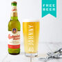 Personalised Birthday Name And Age Beer Glass, thumbnail 1 of 6