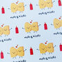 Funny Nugs And Kisses Gift Wrap, thumbnail 3 of 3