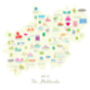 Personalised The Midlands Map: Add Favourite Places, thumbnail 4 of 4