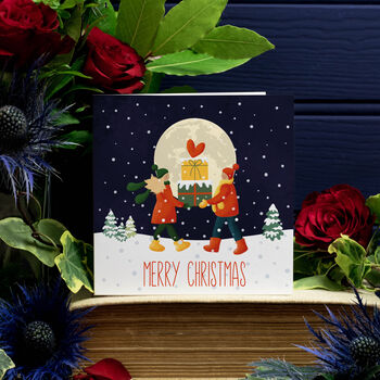 Snowy Village Scene Christmas Card Packs, 3 of 6