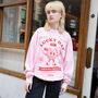 Lucky Day Fortune Cookies Unisex Pink Sweatshirt, thumbnail 3 of 4