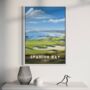 Spanish Bay Golf Course Poster – Golf Wall Art Print | Gift For Golfers, Dad, Husband, Golf Gift For Him, thumbnail 1 of 2