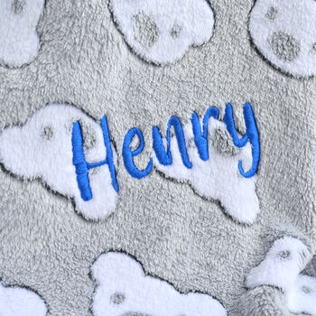 Personalised Teddy Blanket For A Baby, 2 of 6
