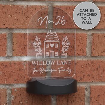 Personalised New Home Outdoor Solar Light, 5 of 5