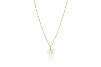 18ct Gold Plated Hope Star Childs Necklace, 2 of 4