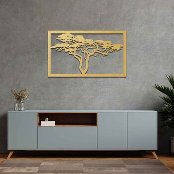 African Tree Wall Hanging Art Wooden Home Room Decor, 6 of 10