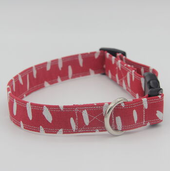 Red Smudge Dog Collar, 3 of 6