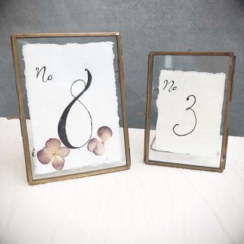 Handmade Cotton Rag Paper Torn Edges For Table Numbers, 3 of 5