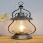 Industrial / Vintage Style Battery Powered LED Lantern, thumbnail 6 of 12