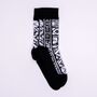 Bogolan Black Afropop Socks, thumbnail 2 of 4