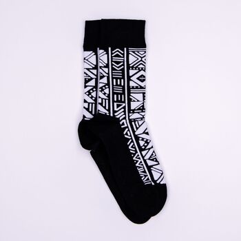 Bogolan Black Afropop Socks, 2 of 4