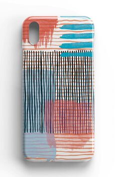 Giant Sparrows Abstract Striped Geo Red Phone Case, 3 of 6