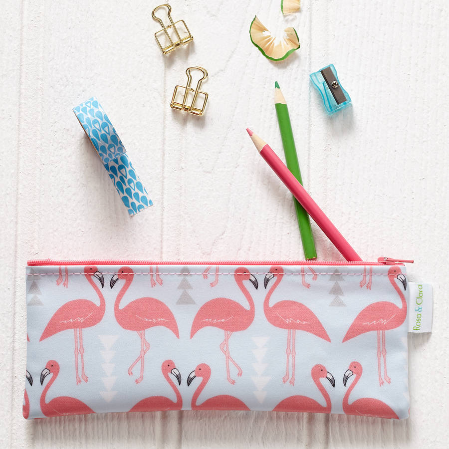 Flamingo Flourish Pencil Case, 1 of 2