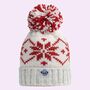 Ruby Flora Nordic Knit Reflective Superbobble Hat, thumbnail 2 of 3