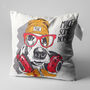 Basset Hound Cushion Cover With Dj Dog Cartoon, thumbnail 3 of 7