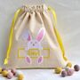 Handmade Easter Gift Bag, Personalised With Embroidery, thumbnail 3 of 3