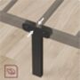 Metal Bed Frame With Headboard Black, thumbnail 4 of 7