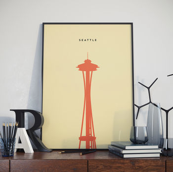 Seattle Needle Print Landmark Print, 3 of 3
