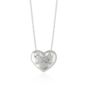 Heart X Necklace In Sterling Silver Gold Vermeil, thumbnail 8 of 8
