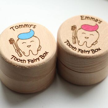 Personalised Tooth Fairy Box First Tooth Keepsake, 4 of 4