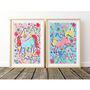 Light Pink Unicorn Name Print Set, thumbnail 9 of 12