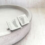 Stainless Steel Engraved Square Cufflinks With Footprints, thumbnail 1 of 3
