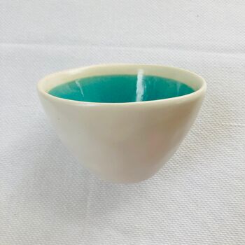 Porcelain Turquoise Serving Bowl / Platter, 10 of 12