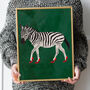 Custom Zebra Wearing Heels Personalised Art Print, thumbnail 1 of 6