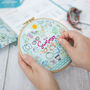 Hello Summer Embroidery Kit, Holiday Seasonal Diy Craft Kit, thumbnail 6 of 10