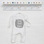 Personalised Speech Bubble Babygrow New Baby Gift, thumbnail 7 of 9