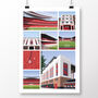 Arsenal Fc Views Of Highbury And The Emirates Poster, thumbnail 2 of 8