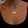 Sterling Silver Triple Heart Necklace, thumbnail 2 of 5