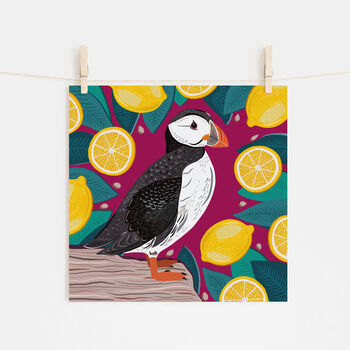 Puffin And Lemons Print, 2 of 2