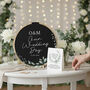 Botanical Wreath Wedding Drop Frame Guest Book Alternative, thumbnail 2 of 4