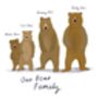 Personalised Bear Family Print, thumbnail 3 of 4