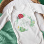 Personalised Garden Bugs New Baby Outfit, thumbnail 7 of 7