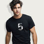 Saturn Five Rocket Black Organic T Shirt, thumbnail 4 of 6