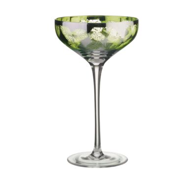 Set Of Two Tropical Leaf Champagne Glasses, 4 of 5