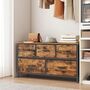 Chest Of Drawers Bedroom Storage Unit Fabric Steel, thumbnail 1 of 6