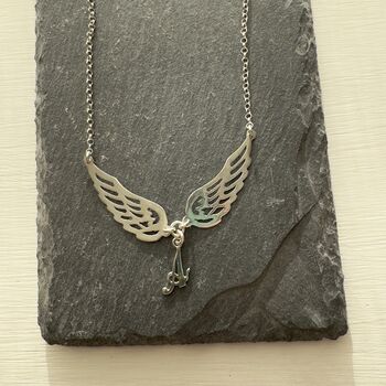 Personalised Double Angel Wing Necklace, 5 of 7