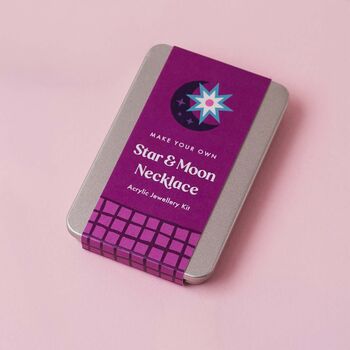 Celestial Star And Moon Necklace Making Kit, Diy Jewellery Craft Kit, 4 of 7