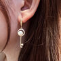 Timeless Pearl Keys Earrings, thumbnail 3 of 3
