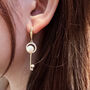 Timeless Pearl Keys Earrings, thumbnail 3 of 4