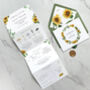 Sunflower Wedding Invitation, thumbnail 1 of 4