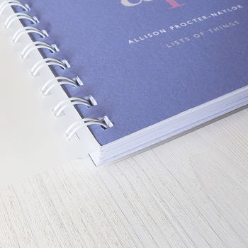Personalised 'Goals' Bucket List Small Notebook, 3 of 10