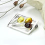 Sterling Silver Amber Art Deco Brooch, thumbnail 2 of 4