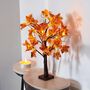 LED Warm White Light Up Maple Leaf Autumn Tree, thumbnail 7 of 9