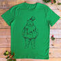 Christmas Pudding Bear Unisex T Shirt, thumbnail 2 of 3